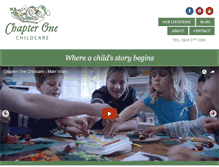 Tablet Screenshot of chapteronechildcare.com